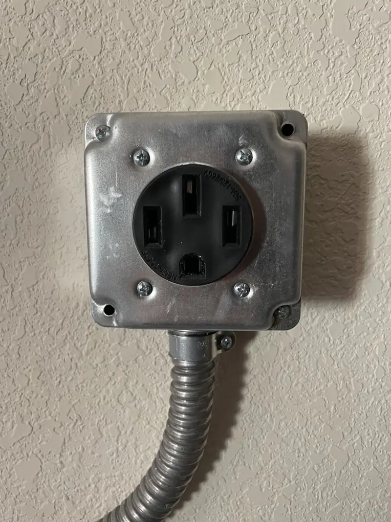 NEMA 14-50 outlet installed for Smart Home Electrical in Oro Valley